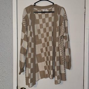 Checkered Cardigan